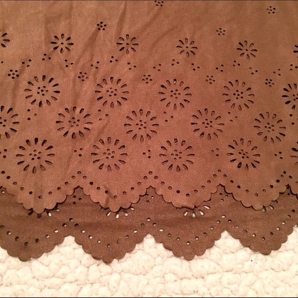 Suede Shirt with Floral Designs - Picture 3 of 3