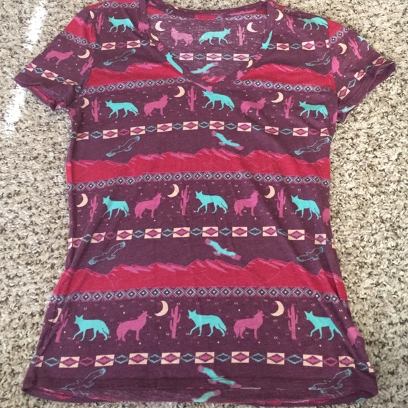 Urban Outfitters Wolf-Printed V-neck