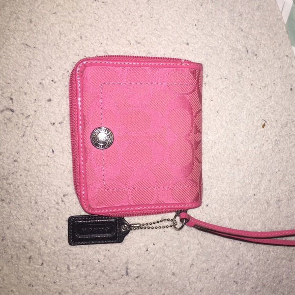 Pink coach wallet