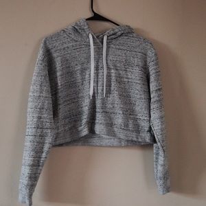 Cropped Grey Hoodie