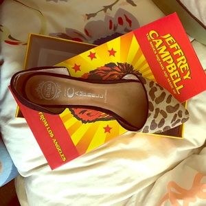 Jeffrey Campbell cheetah print flats