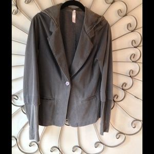 Aryn Glasser Hoodie Grey Blazer, size M