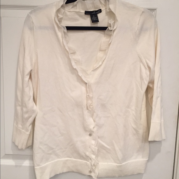 Women's Willi Smith Winter White Cardigan