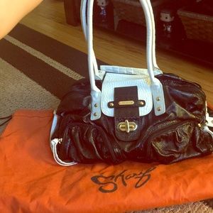Sharif Black and White purse