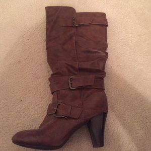 Brown Heeled Boots