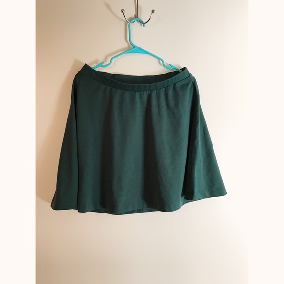 Emerald Green A-Line Mini Skirt