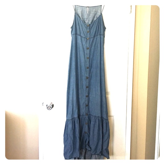 Free People Denim Maxi