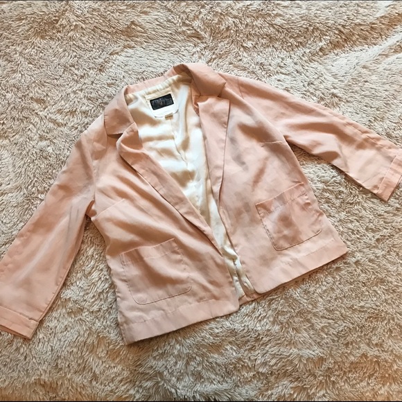 Soft Blush Pink Blazer