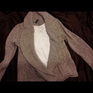 🍂 Light Brown Open Sweater