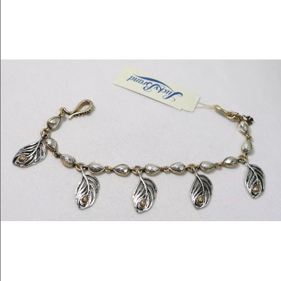 Lucky brand peacock feather bracelet