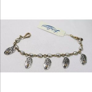Lucky brand peacock feather bracelet