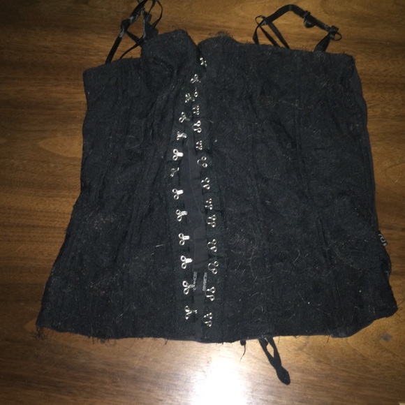 Size large royal bones black corset