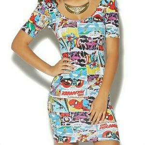 Marvel Comics Bodycon Mini dress