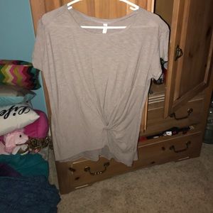 Top with a little twist in front!