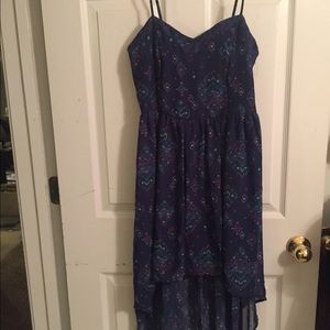 Patterned high-low Dress