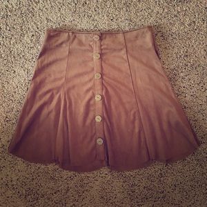 Brand new suede A line skirt
