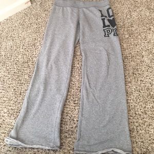 PINK Low Rise, Wide Leg Sweat Pants