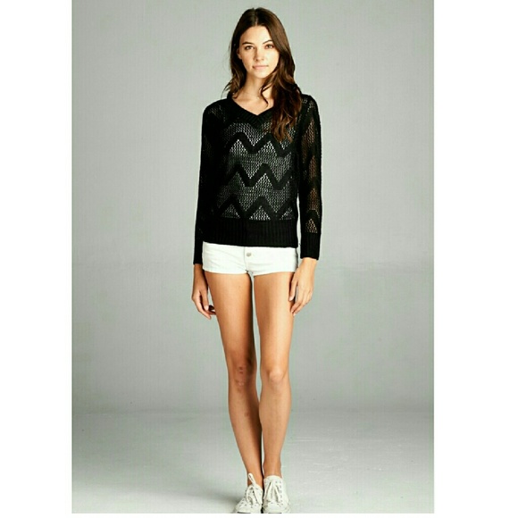 New LONG SLEEVE V-NECK MISSONI POINTELLE SWEATER