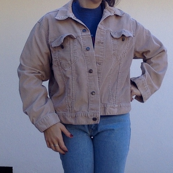 Vintage Corduroy Levi's jacket--tan, made in USA - Picture 1 of 4