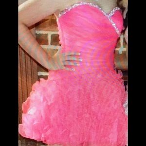 Hot Pink Homecoming/Formal Dress