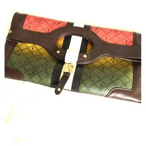 Oversized LAMB Rasta clutch