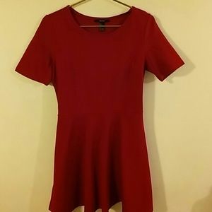F21 Red Skater Dress