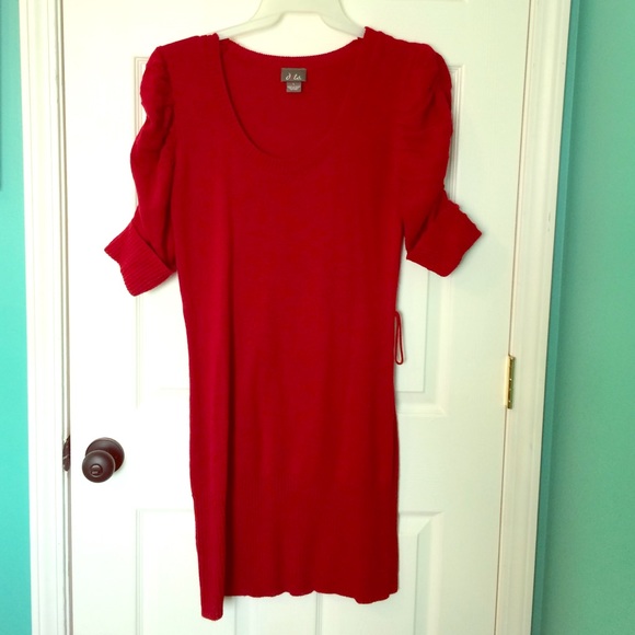 Red sweater dress NWOT