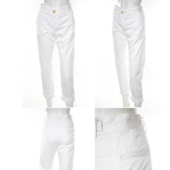 CURRENT ELLIOT WHITE STRAIGHT CROPPED JEANS SZ 26 - Picture 2 of 4