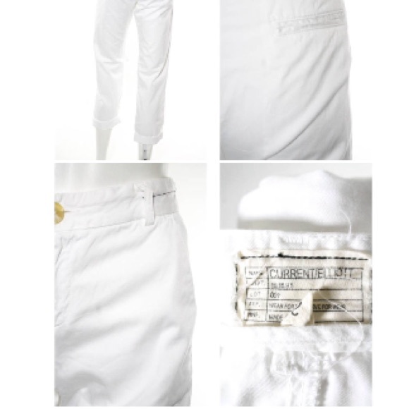 CURRENT ELLIOT WHITE STRAIGHT CROPPED JEANS SZ 26 - Picture 3 of 4