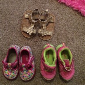 Toddler girls shoe lot