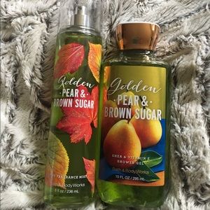 Pear and brown sugar fragrance mist and shower gel