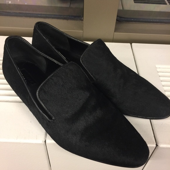 Topshop black smoking slippers- 7.5