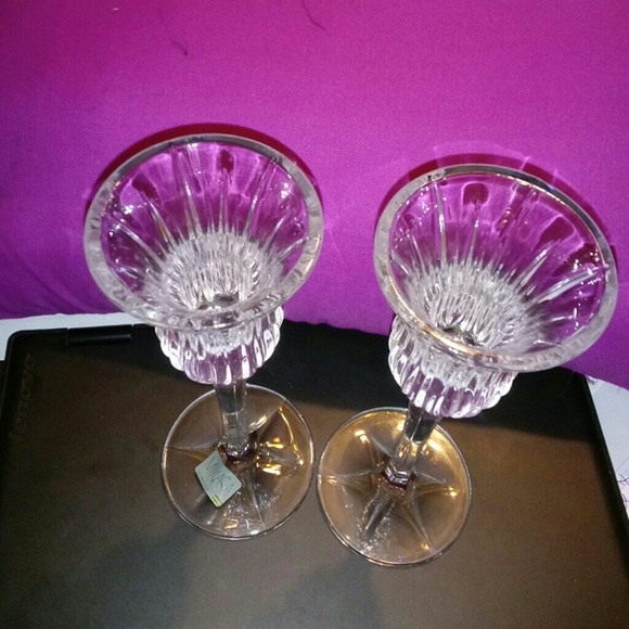 Mikala German Crystal candlesticks NWOT