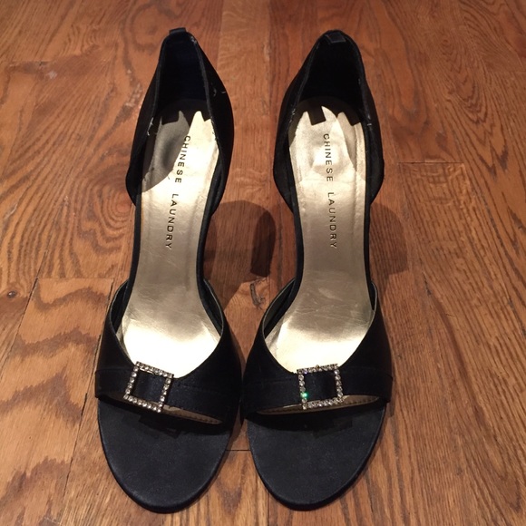 Chinese Laundry satin high heel sandals