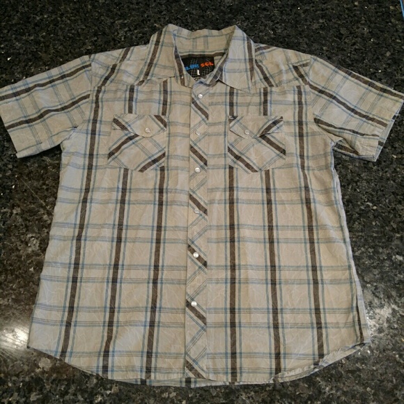 Men's Western Style Pearl Snap Shirt