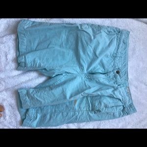 Blue khaki shorts