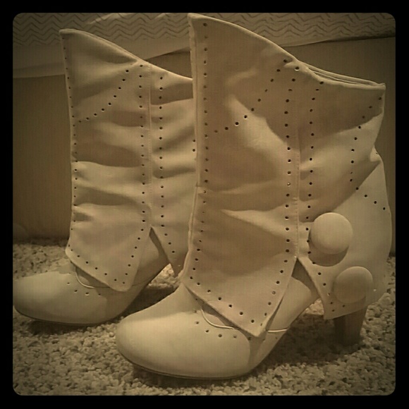 Not Rated cream boots