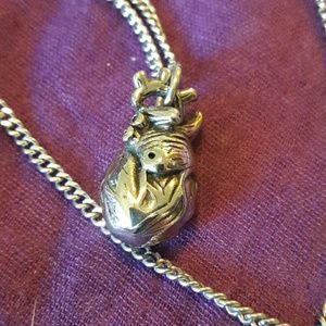 Anatomical heart necklace