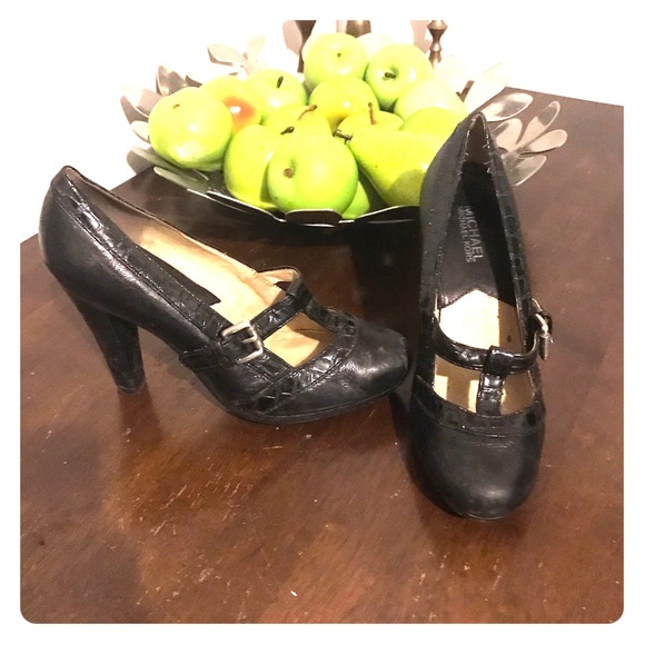 Michael Kors Black Heel with Buckle