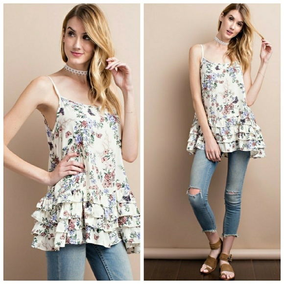 1 left! Ruffled cami - Picture 3 of 4