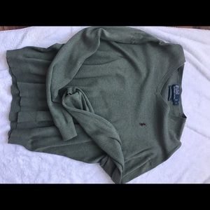 Dark Green Polo Sweater