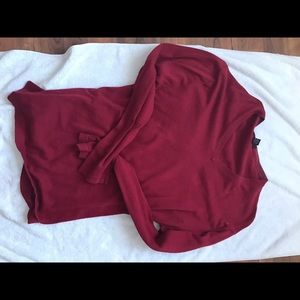 Red pull over sweater