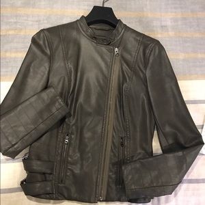 Armani Exchange Faux Leather Jacket
