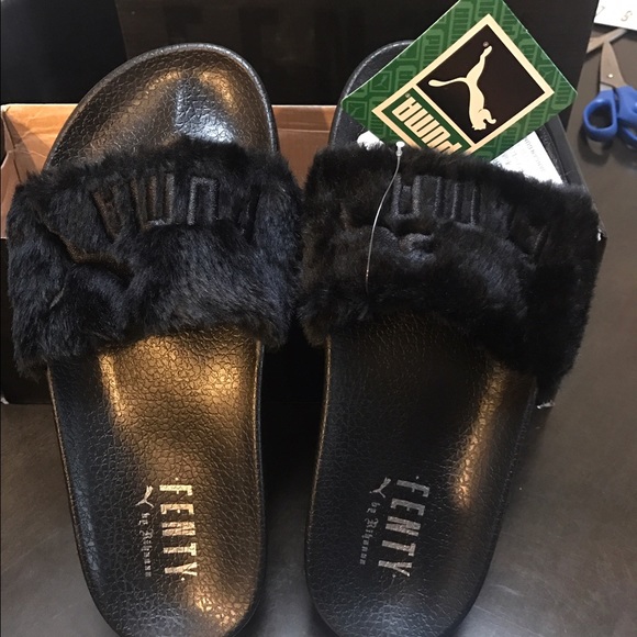 Puma Fenty Fur Sandals • NEW • 7.5