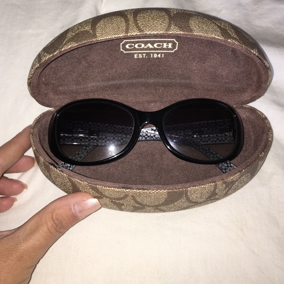 Final sale! Black framed coach sun glasses
