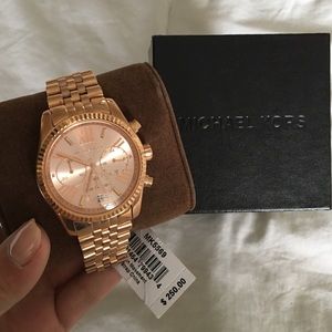 Brand new in box rose gold Michael Kors watch