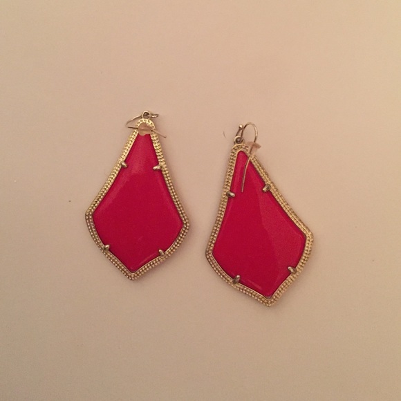Red Alex drop earrings by Kendra Scott