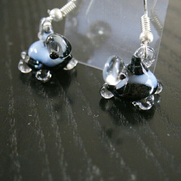 ⚡SALE⚡🐢Turtle shaped glass earrings from Mexico
