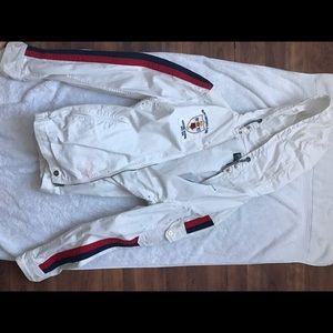 White Polo jacket with Hoodie
