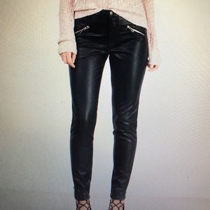 "Biker Babe" Faux Leather Moto Pants
